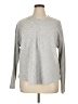 Keren Hart Chevron-herringbone Silver Pullover Sweater Size XL - photo 1
