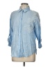 Assorted Brands Blue 3/4 Sleeve Button-Down Shirt Size L - photo 1