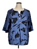 Assorted Brands 100% Polyester Blue 3/4 Sleeve Blouse Size XL - photo 1