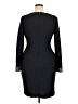 Eliza J 100% Polyester Chevron-herringbone Black Cocktail Dress Size 14 - photo 2