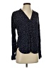 Gap 100% Viscose Polka Dots Black Long Sleeve Blouse Size S - photo 5