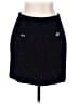 Self-Portrait Tweed Black Sequin Textured Knitted Mini Skirt Size L - photo 1
