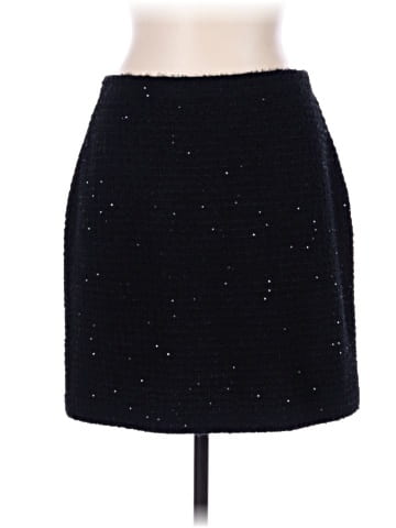 Self-Portrait Sequin Textured Knitted Mini Skirt (view 2)