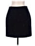 Self-Portrait Tweed Black Sequin Textured Knitted Mini Skirt Size L - photo 2