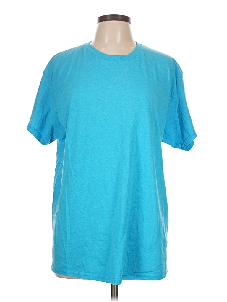 Pre-owned Hanes Active T-shirt In Blue