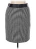 Ann Taylor Houndstooth Black Formal Skirt Size 14 - photo 1