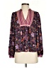 Current Air 100% Polyester Purple Long Sleeve Blouse Size XS - photo 1