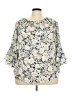 Chaps 100% Polyester Ivory 3/4 Sleeve Blouse Size XXL - photo 1