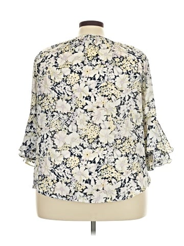 Chaps 3/4 Sleeve Blouse (view 2)