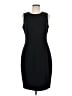 Calvin Klein Solid Black Cocktail Dress Size 10 - photo 1