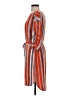 ECI Stripes Orange Casual Dress Size S - photo 5