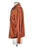Shein 100% Polyester Animal Print Brown Long Sleeve Blouse Size S - photo 5