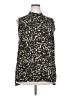 prologue Animal Print Brown Sleeveless Blouse Size XXL - photo 1