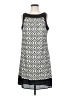 Tiana B. Graphic Gray Casual Dress Size 10 - photo 1