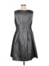 Nine West Metallic Gray Cocktail Dress Size 8 - photo 2