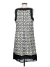 Tiana B. Graphic Gray Casual Dress Size 10 - photo 2