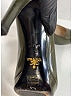 Prada 100% Leather Gray Black Patent Leather Pumps Size EU 37 1/2 - photo 4