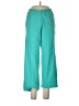 Onque Casuals Solid Teal Casual Pants Size L - photo 1