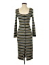 Alya Stripes Gray Casual Dress Size S - photo 1