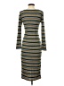 Alya Stripes Gray Casual Dress Size S - photo 2