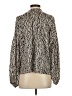 Willa Story 100% Polyester Animal Print Ivory Long Sleeve Blouse Size S - photo 2