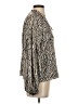Willa Story 100% Polyester Animal Print Ivory Long Sleeve Blouse Size S - photo 4