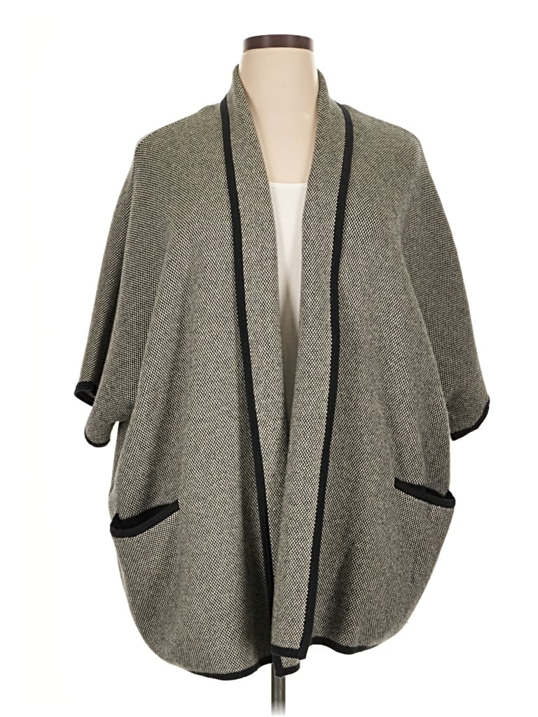 Pre-owned Alfani Poncho In Gray