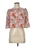 Wild Pearl 100% Polyester Orange 3/4 Sleeve Blouse Size M - photo 1