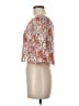 Wild Pearl 100% Polyester Orange 3/4 Sleeve Blouse Size M - photo 5