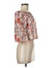 Wild Pearl 100% Polyester Orange 3/4 Sleeve Blouse Size M - photo 4