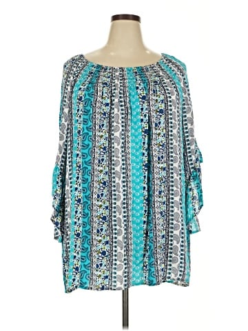 Terra & Sky 3/4 Sleeve Blouse (view 1)