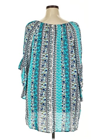 Terra & Sky 3/4 Sleeve Blouse (view 2)