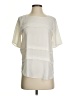 Ann Taylor 100% Polyester Ivory Short Sleeve Blouse Size XS - photo 1