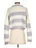 Mimosa 100% Acrylic Stripes Silver Pullover Sweater Size S - photo 2
