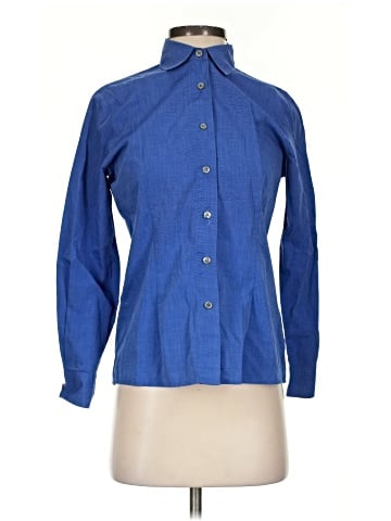 Petite Sophisticate Long Sleeve Button-Down Shirt (view 1)