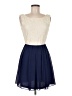 Alya 100% Polyester Solid Ivory Cocktail Dress Size Med - photo 1