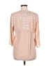 Adiva 100% Polyester Tan 3/4 Sleeve Blouse Size M - photo 2