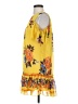 AUW 100% Polyester Yellow Casual Dress Size S - photo 5