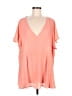 Torrid Pink Short Sleeve Blouse Size Med Plus (00) - photo 1