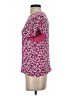 Draper James 100% Silk Tweed Pink Short Sleeve Silk Top Size 2 - photo 5