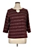 Cathy Daniels Burgundy 3/4 Sleeve Top Size XL - photo 1