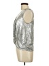 Assorted Brands Metallic Silver Sleeveless Blouse Size L - photo 5