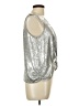 Assorted Brands Metallic Silver Sleeveless Blouse Size L - photo 4