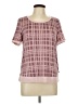 IZOD Burgundy Short Sleeve Top Size L - photo 1