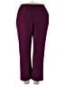 Alfred Dunner 100% Polyester Burgundy Dress Pants Size 18 - photo 1
