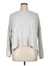 CeCe Solid Silver Pullover Sweater Size XL - photo 1