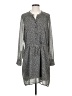 Allison Collection 100% Polyester Gray Casual Dress Size S - photo 1