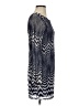 Fire Los Angeles Chevron-herringbone Blue Cocktail Dress Size S - photo 4