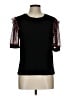 CeCe Black Short Sleeve Top Size L - photo 1