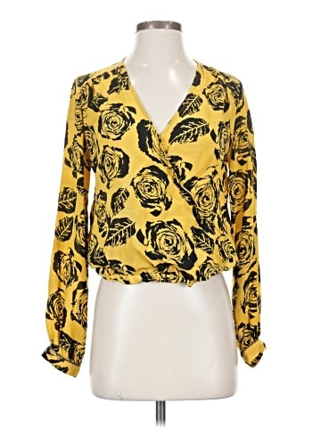 Winter Kate Long Sleeve Silk Top (view 1)